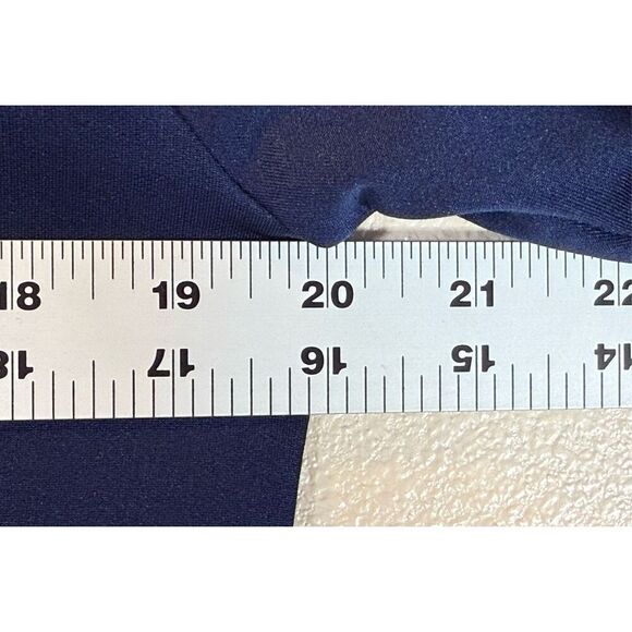 NWOT Descente Blue Long Sleeve Quarter Zip Pullover Men's Medium - Picture 9 of 9